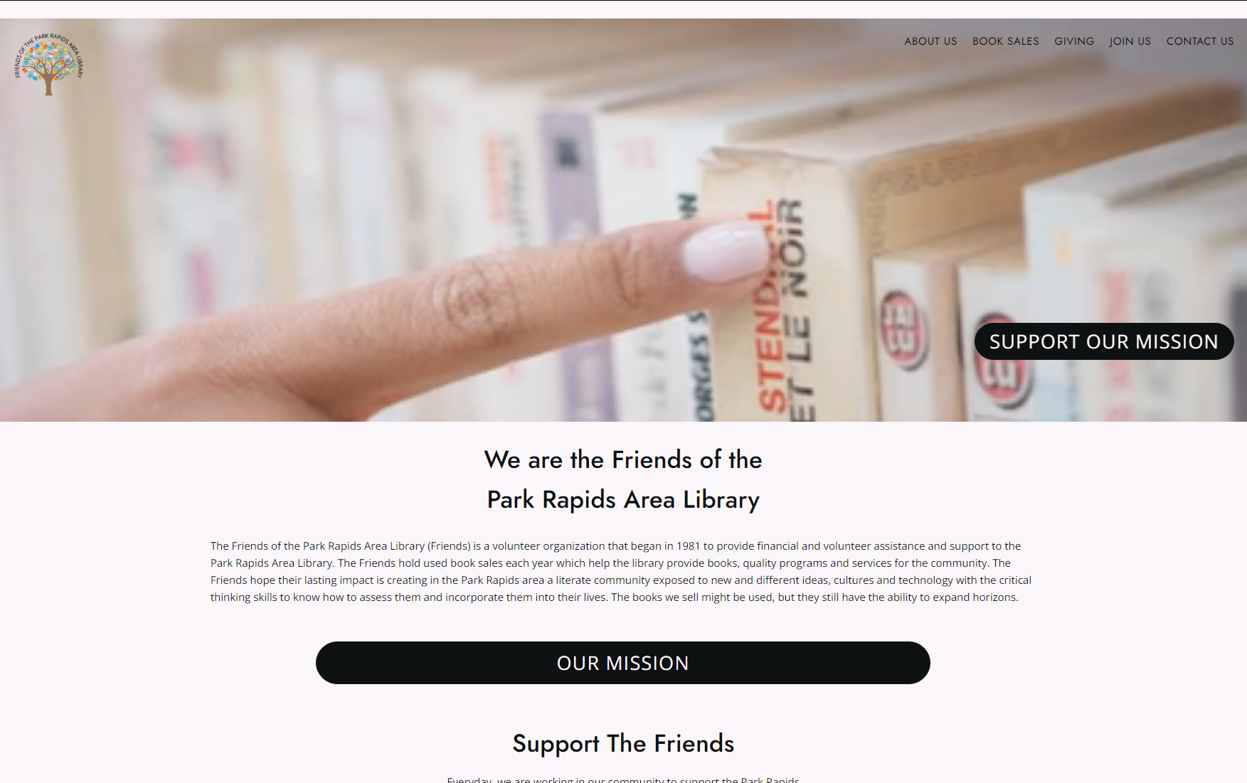 Friends of the Park Rapids Area Library Home page