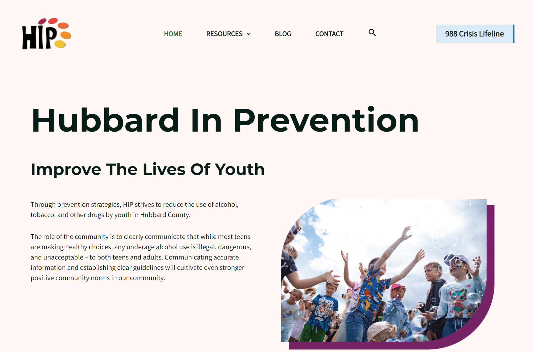 Hubbard in Prevention Home Page